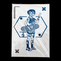 Image 3 of 13 12 Skate - Sérigraphie sur Papier -  A3 42x29,7cm by Sacré Poulpe