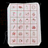 Multivers Rouge - Patch Prototype Uncut Sheet 21x29,7 cm, Unique