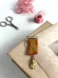 Yellow Bunny Brooch