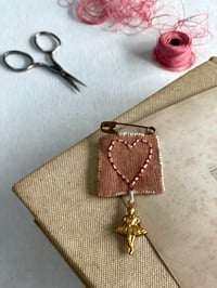 Ballet Dancer & Heart Brooch