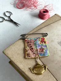 Tea Pot Heart Brooch
