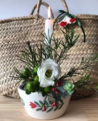 Image of Suporte de Vela Tulipa Green&Red