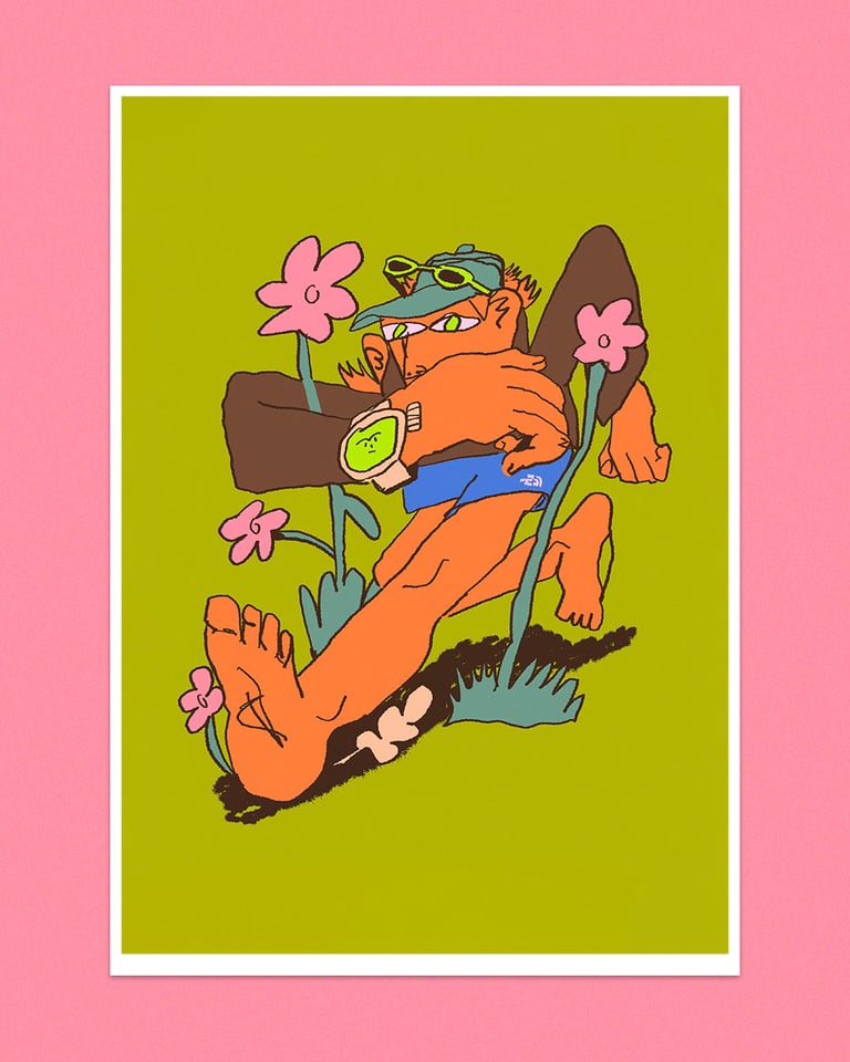 Power Hiker - Giclée Print