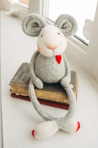 Image 1 of Mona - Sculpted Sock Mouse, Polyfilled and Weighted