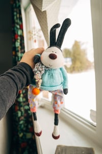 Image 2 of Melba - Sculpted Sock Bunny, Polyfilled and Weighted