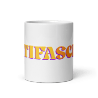 Image 2 of ANTIFASCIST Mug in White