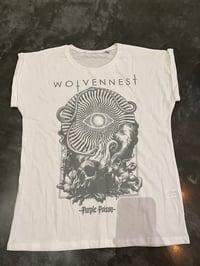 Girlie Purple Poison (Grey print on white)