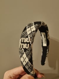 Image 1 of Black & white Miu Miu hairband 
