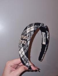 Image 5 of Black & white Miu Miu hairband 