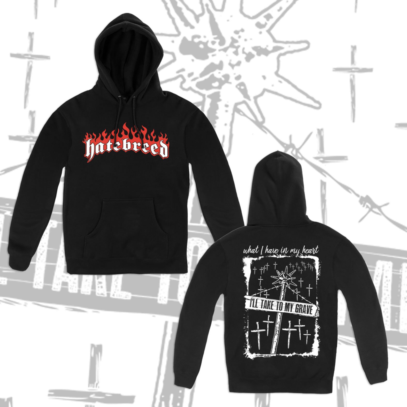 HATEBREED TAKE TO MY GRAVE PULLOVER HOODED SWEATSHIRT | Martyr