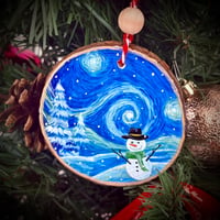 Starry Night Snowman