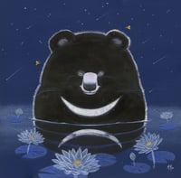 Image 3 of 'Black Bear - New Moon' LE Canvas Wrap