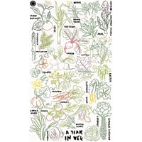 Image 1 of A Year in Veg - Tea towel