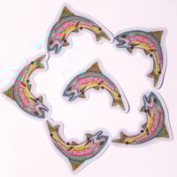 Image 2 of rainbow trout sticker