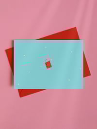 Image 2 of Carte de noël - Skier comme un sapin