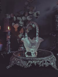 Image 1 of Frosted glass basket 