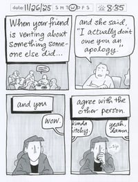 NEW!! Daily Comic 11/26: When Your Friend is Venting...