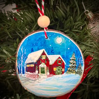 Festive Winter Cabin