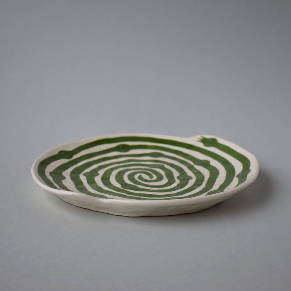 Image of Red Abstract VinePlate