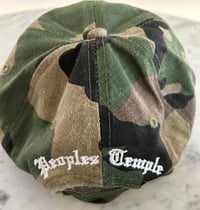 Image 2 of Peoples Temple camo dad cap