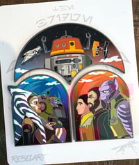 *Foster Kids Charity Pin* "Rebels" Trio set Large hard enamel pin set
