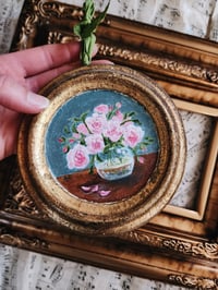 Image 1 of Bowl of Roses -Original Acrylic Painting 