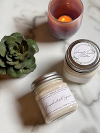 Image 2 of READY NOW! Amber Straight Sided or Mason Soy Candle Jar | 8oz