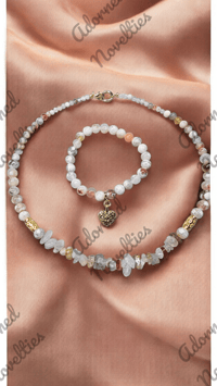 Image 1 of ANA826228 - Agate Jewelry Set