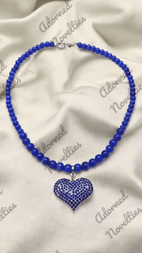 Image 1 of ANA826230 - Blue Cat Eye Necklace