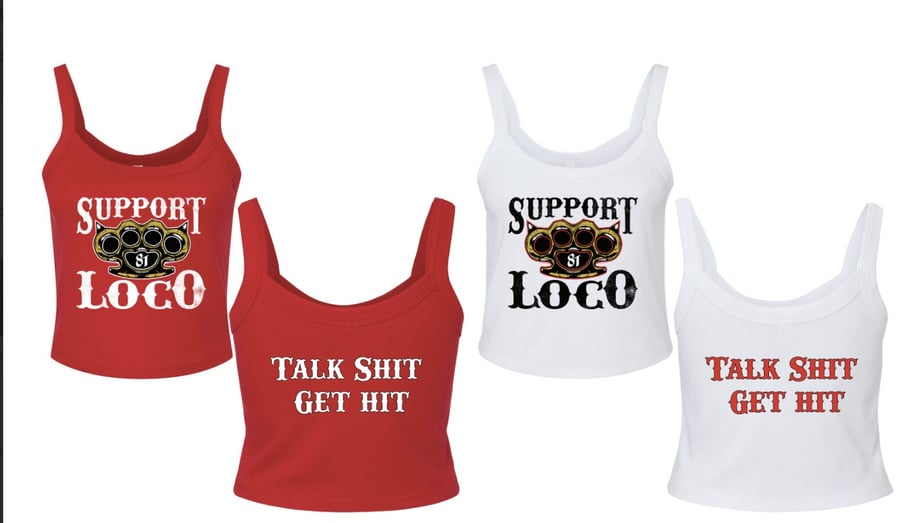 Image of Loco Crew Brass Knuckles Crop Tank Top