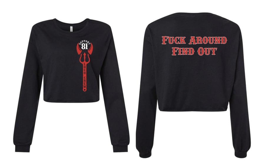 Image of FAFO Long Sleeve Crop Tshirt
