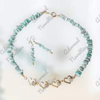 Image 1 of ANA826231 - Amazonite Necklace Set