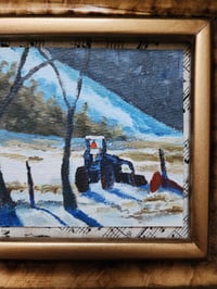 Image 4 of Park's Tractor, Early Morning -Original Acrylic Painting 