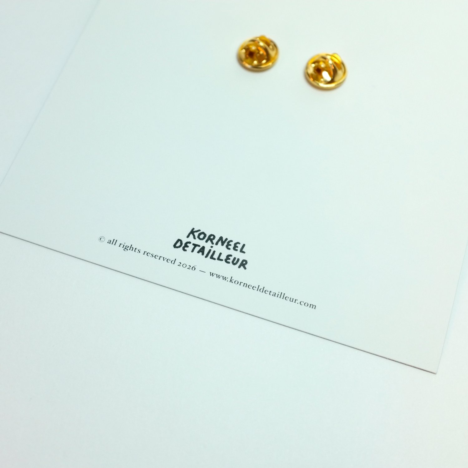 Image of CARD WITH PIN — Trees