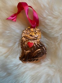 Staffordshire Dog copper ornament-A