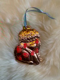 Staffordshire Dog copper ornament-C