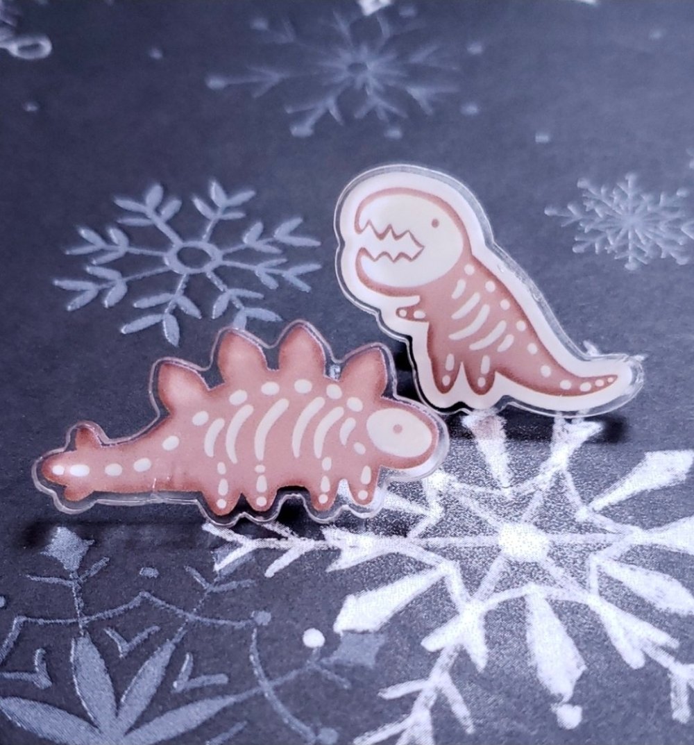 Image of Gingerdead Dino Pins Samples