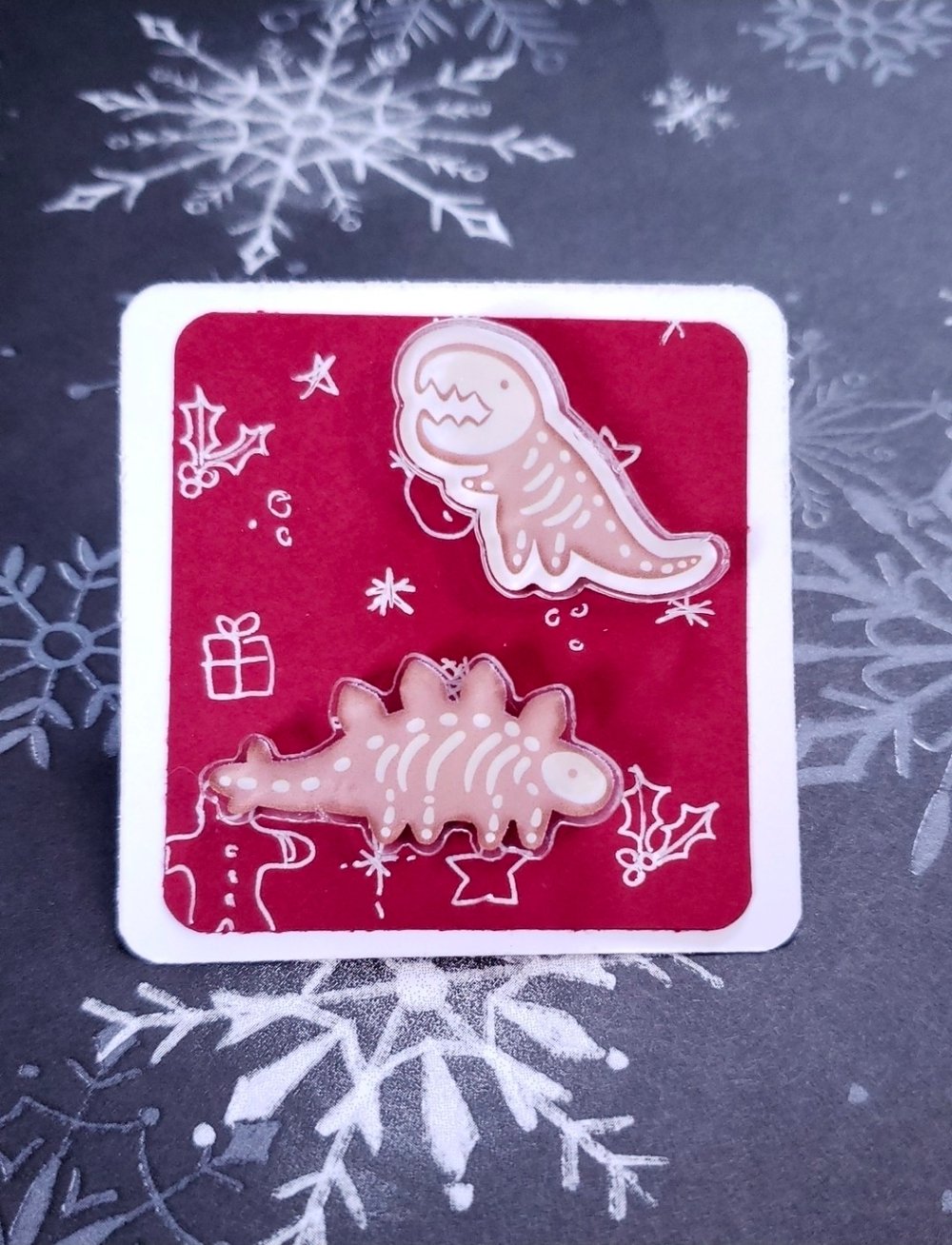 Image of Gingerdead Dino Pins Samples