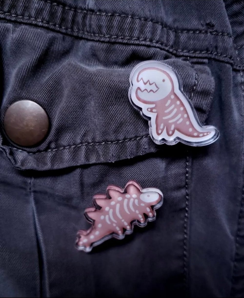 Image of Gingerdead Dino Pins Samples