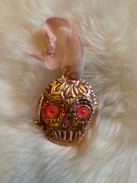 Sugar Skull copper ornament- B