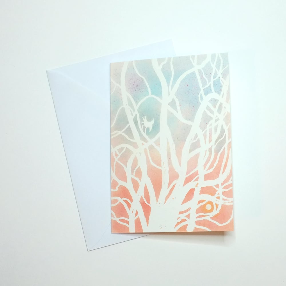 Image of DELUXE GREETING CARD — Bird