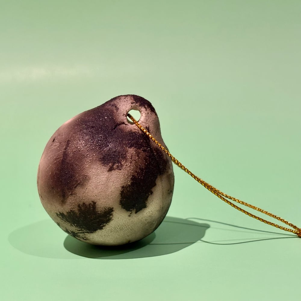 Image of Feather Raku small bauble