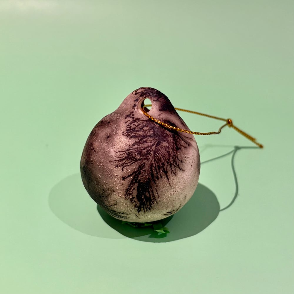 Image of Feather Raku small bauble