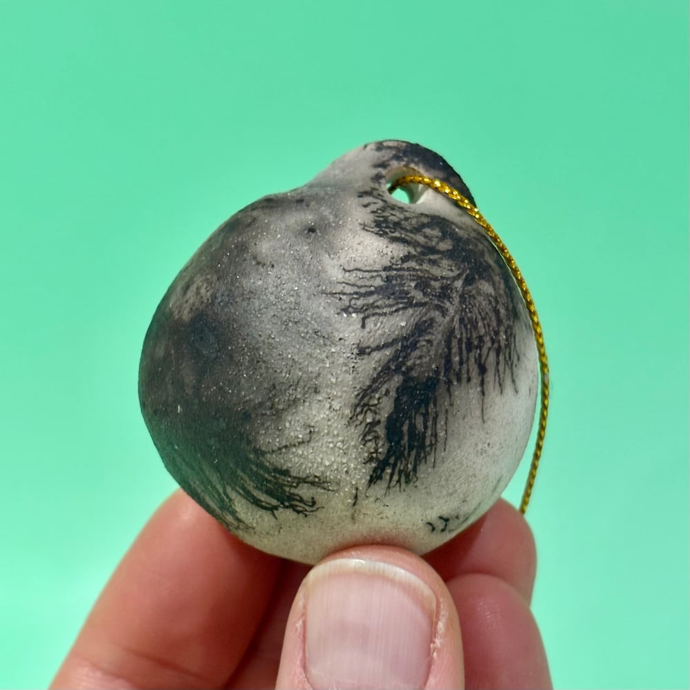 Image of Feather Raku small bauble