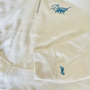 Image of Duval Script - Ladies crop half-zip