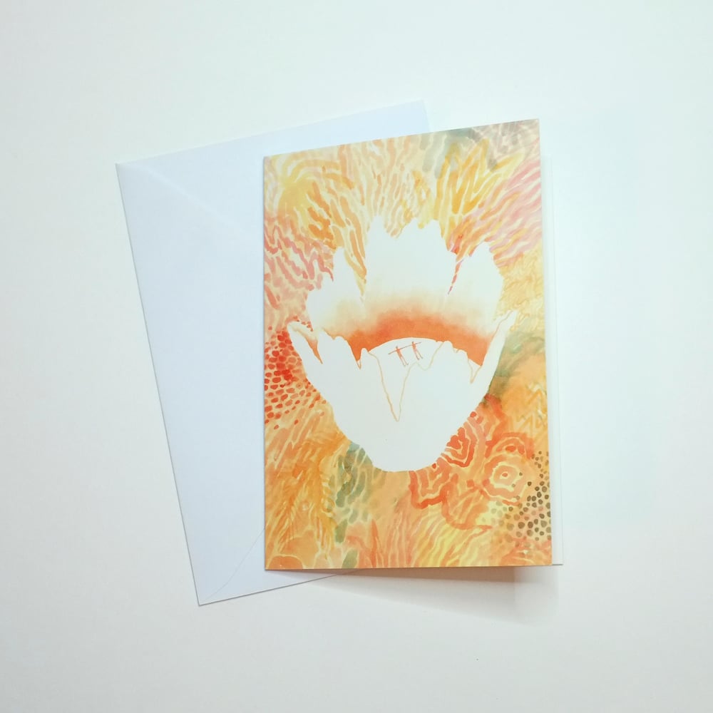 Image of DELUXE GREETING CARD — Flower