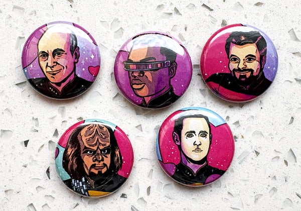 Image of Star Trek Hunks of the Line buttons