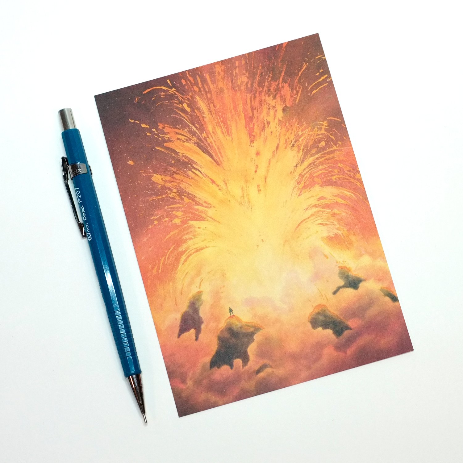 Image of GREETING CARD — Volcano