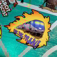 Image 1 of Take The Train - 4 inch Glossy Vinyl Sticker