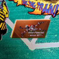 Image 2 of Antifa Rebel X-Wing - 3 inch Transparent Vinyl Sticker